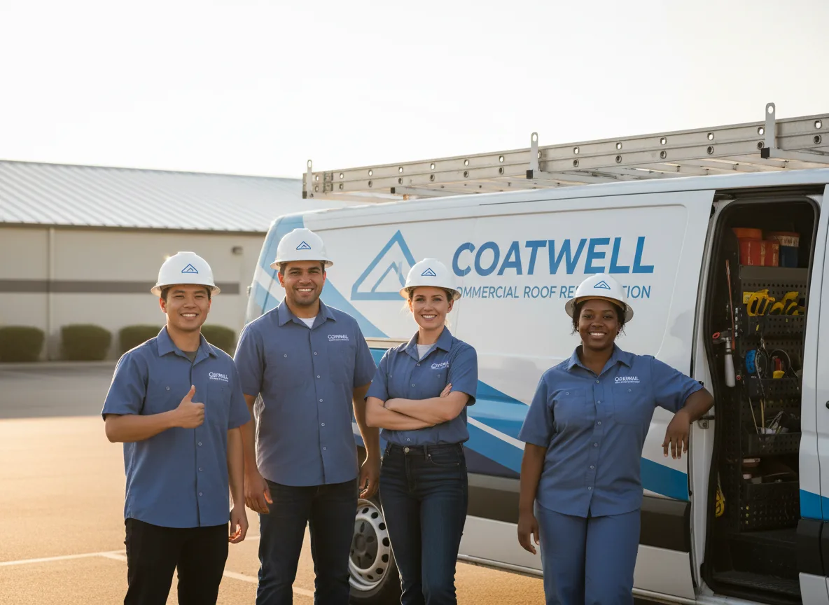 Commercial roof coating company in Hull, IA